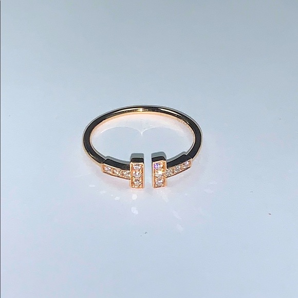 Tiffany & Co. Jewelry - Tiffany T-wire diamond and rose gold ring
